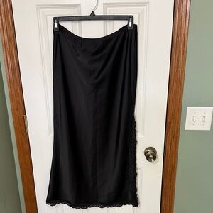 Wild Fable Black Maxi Skirt with Lace Detail